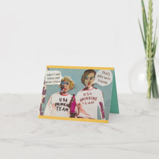 NOTECARD-SWEET OCH SASSY OCH ALDRIG FLOTT KORT