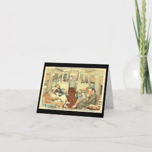 Notecard-Vintage Chicago reser Art-1 Kort