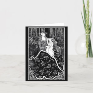 Notecard-Vintage Illustration-Aubrey Beardsley 13 Kort