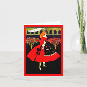 Notecard-Vintage Illustration-Aubrey Beardsley 15 Kort