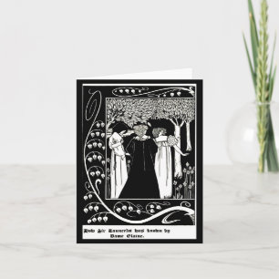 Notecard-Vintage Illustration-Aubrey Beardsley 4 Kort