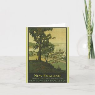 Notecard-Vintage Resa-Nya England Kort