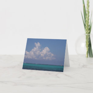 Notecard visning den Belize reven och horizon.en Kort