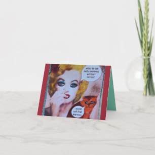 NOTECARD-WHAT GÖR DIG APPELLEN PER MORGON WITHOUT KORT