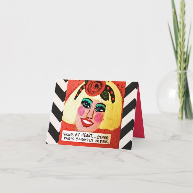 NOTECARD-YOUNG PÅ HJÄRTA KORT (Framsida)