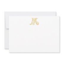 Notecards KM Monogram eller MK Monogram