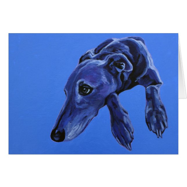 Notelet "Cobalt Daydröm" OBS Kort (Framsidan Horizontal)