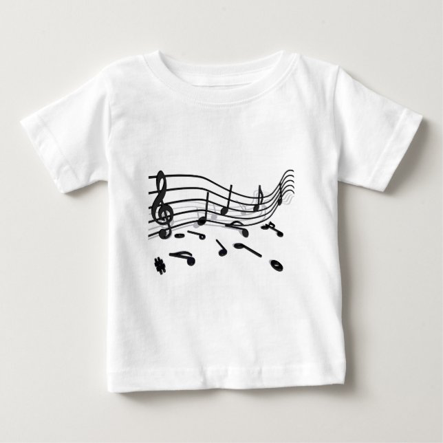 Noten, Musik T-shirt (Framsida)