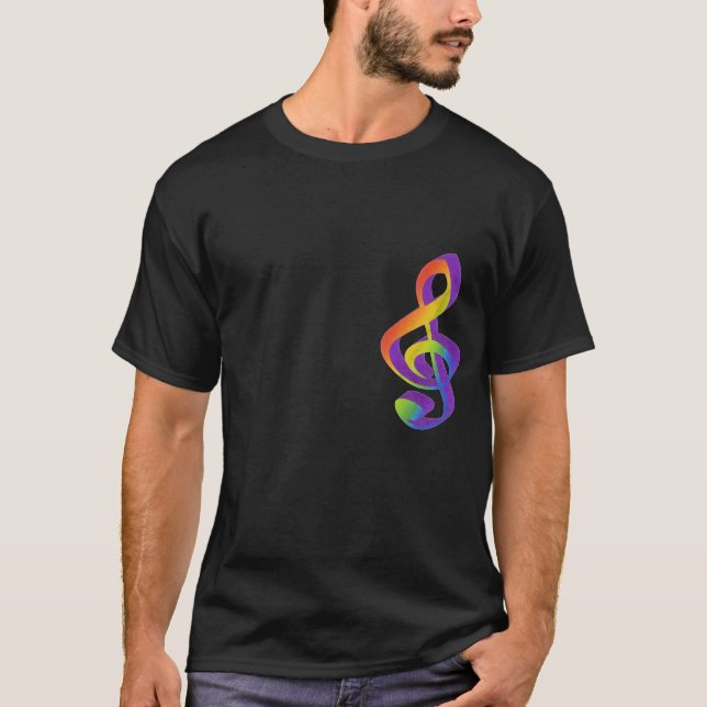 Notenschlüssel T-Shirt (Framsida)