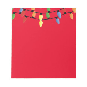 Notepad-Christmas Lights Anteckningsblock