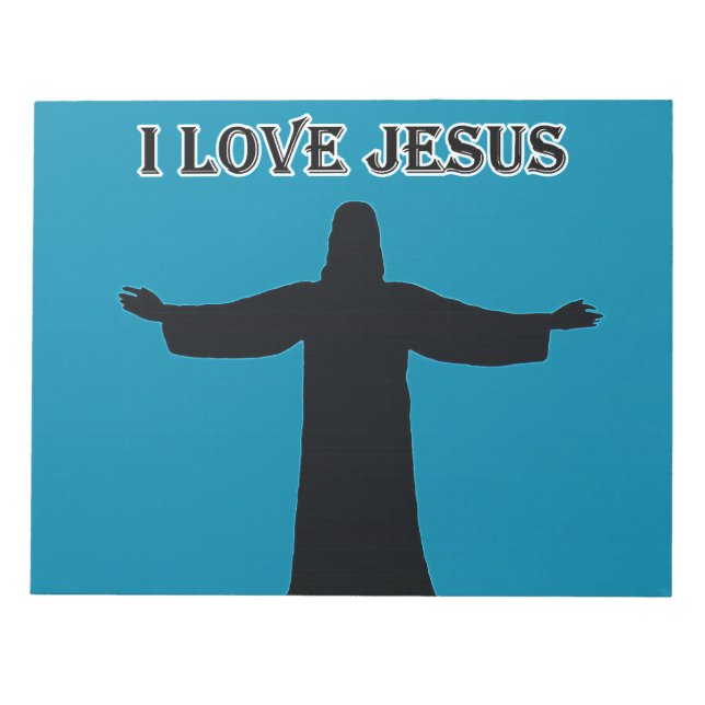 Notepad  i love jesus anteckningsblock (Framsida)