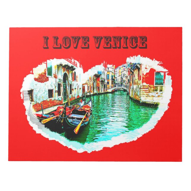 Notepad i love VENICE Anteckningsblock (Framsida)