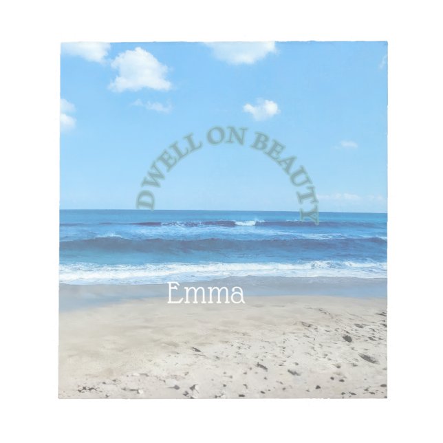 Notepad Jordens dag dröja vid skönhet Anteckningsblock (Framsida)