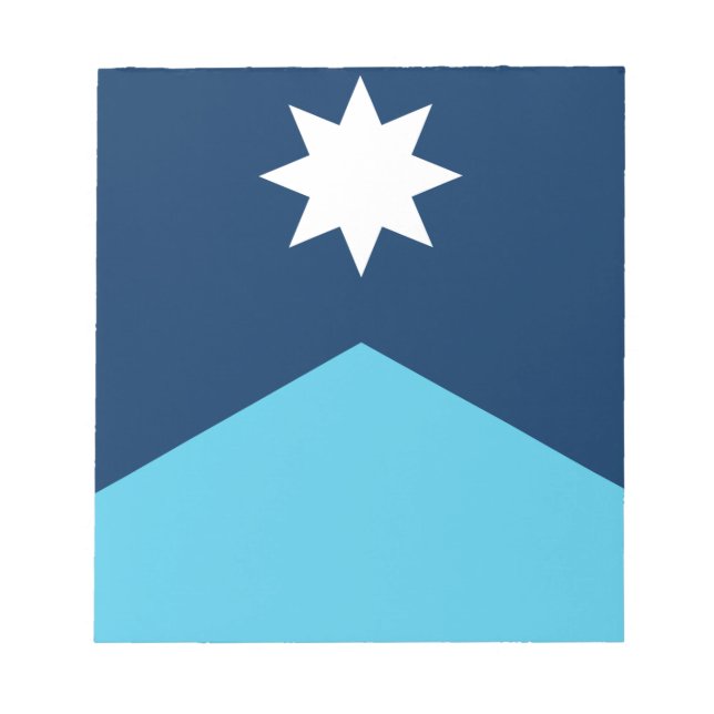 Notepad with Flag of Minnesota, USA Anteckningsblock (Framsida)