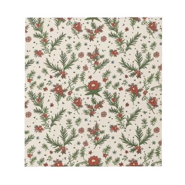 notepads with a Christmas pattern Anteckningsblock (Framsida)