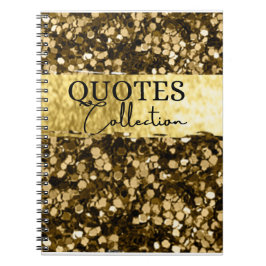 Noter för glitter-offertsamling anteckningsbok