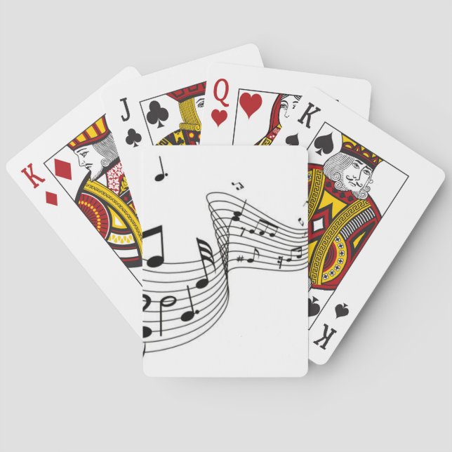 Noter på vitt casinokort (Baksidan)
