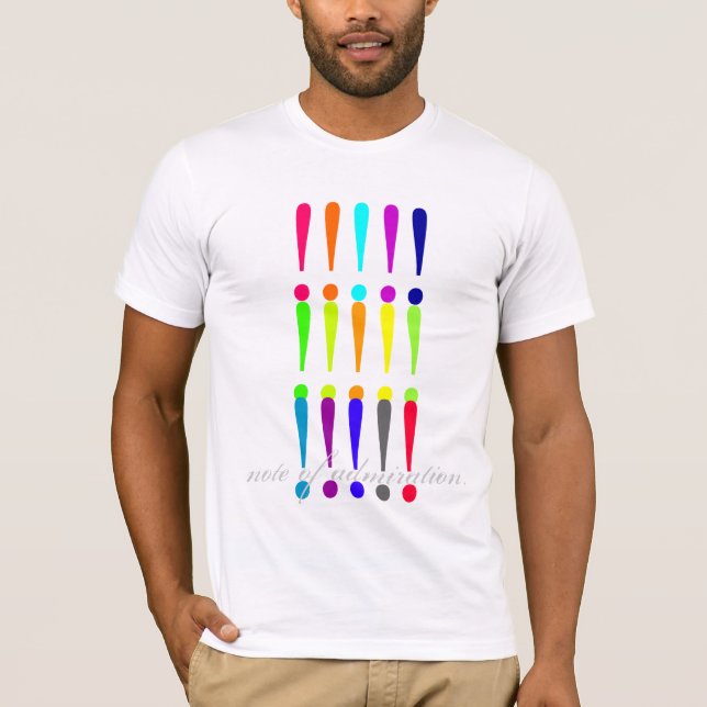 notera av beundran t shirt (Framsida)