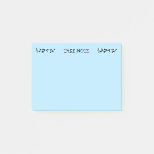 Notera Blue Musik noter Post-it Block