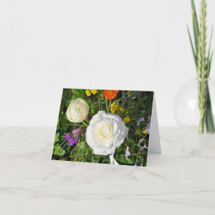 Notera kortet: Blommor Kort