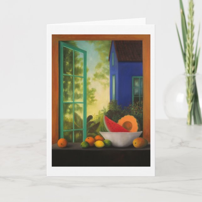 Notera kortet:  "Casa Azul ", Kort (Framsida)