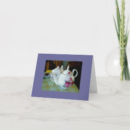 notera kortet - engelska tekannor kort