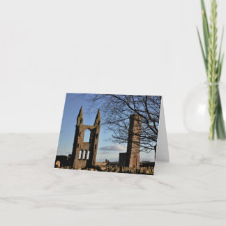 Notera kortet: St Andrews domkyrka Skottland Kort