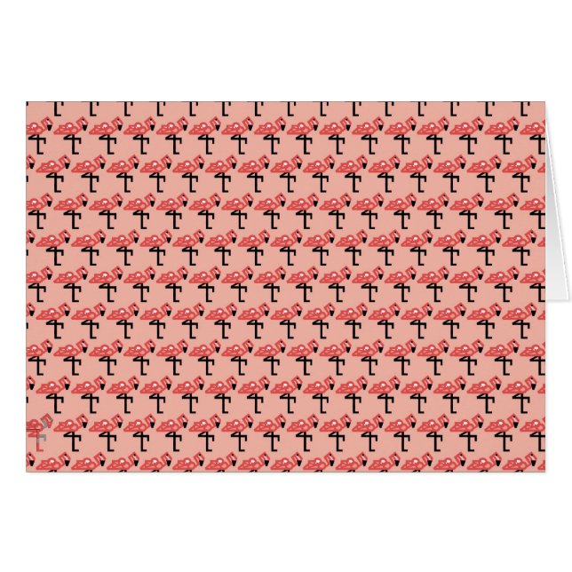 Noterade FLAMINGOs OBS Kort (Framsidan Horizontal)