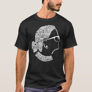 Noterande RBG Ruth Bader Ginsburg citerar feminist T Shirt