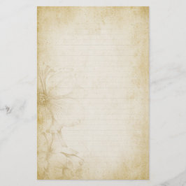 Noterar den blom- journalen för vintage papper