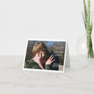 "Noterar den förlåtelse" bekräftelsen kortet (tom Kort