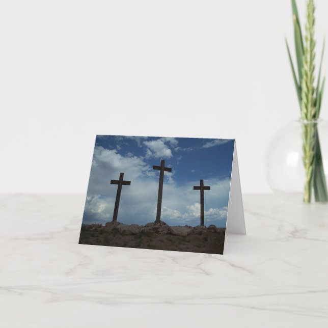 Noterar den tomma koruppståndelsen för påsk tre helgkort (Framsida)