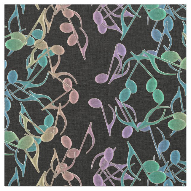 Noterar för tyg för dagmusik notermönster 2 (Närbild)