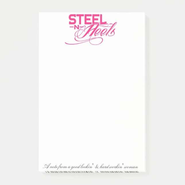 Noterar från en kvinnlig medarbetare post-it block (Framsida)