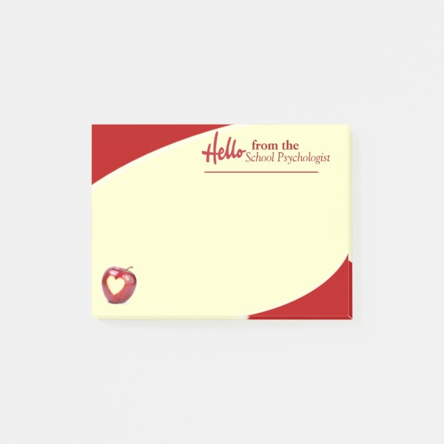 "Noterar hejen från den klibbiga skolapsykologen Post-it Block (Framsida)