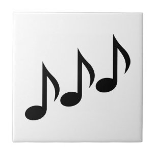 Noterar musik kakelplatta