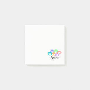 "Noterar postar klibbig vän" vänskap, det notera Post-it Block