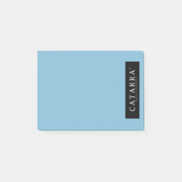 Noterar - svart logotyphöger post-it block