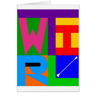 "Noterar TWIRLEN" Catd Hälsningskort