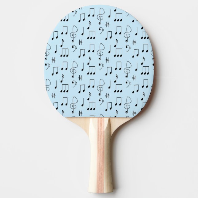Noterat blått pingisracket (Framsidan)
