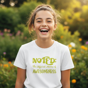 Noterat meddelande om medvetandegrad Lime Färg T-S T Shirt