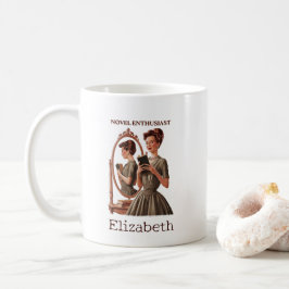 Notering av Novel Enthusiast Bok Älskare Kaffemugg