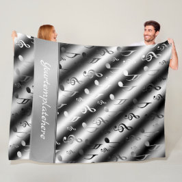 Notering, musik, metall, lakan, musik, band, raka. fleecefilt