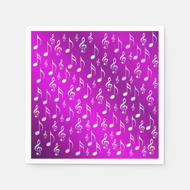 Notering, musik, metall, lakan, musik, band, raka. pappersservett (Framsidan)