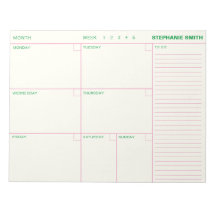 Notering om minimalistisk Personlig varje vecka me
