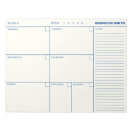 Notering om minimalistisk Personlig varje vecka me Anteckningsblock