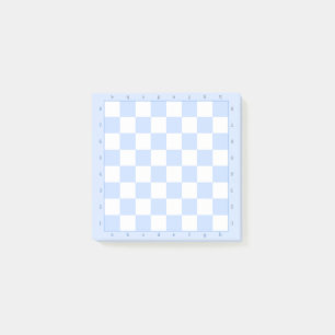 Noteringar för Blue Pastel Chess Board-mall Post-it Block