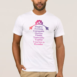 Noteringar för månadsfödelsedag 11 t shirt