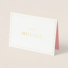 Noteringsdag för Budens mamma Folierat Kort