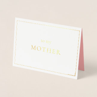 Noteringsdag för Budens mamma Folierat Kort